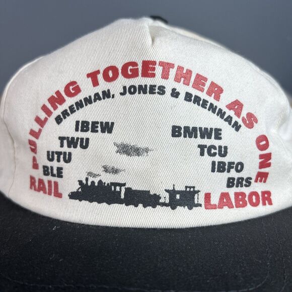 Vintage Rail Labor Union Hat BMWE TCW UTU IBEW Snapback Cap - Picture 6 of 10